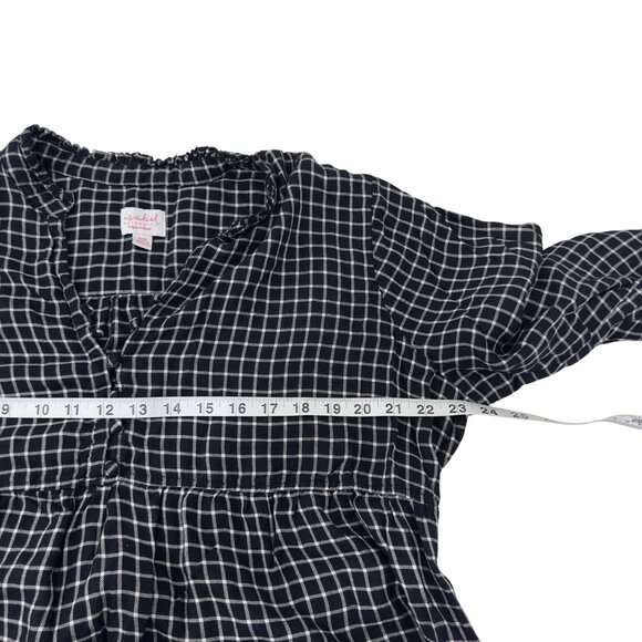 Isabel Maternity Ingrid & Isabel Black & White Checkered Top Blouse SZ XXL - Picture 5 of 13